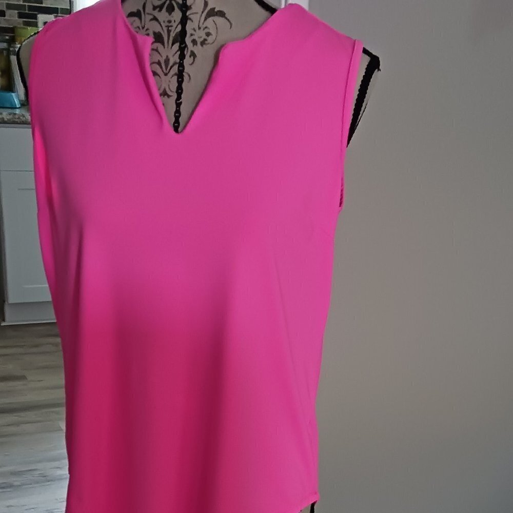 WOMENS ANNE KLEIN PINK TOP